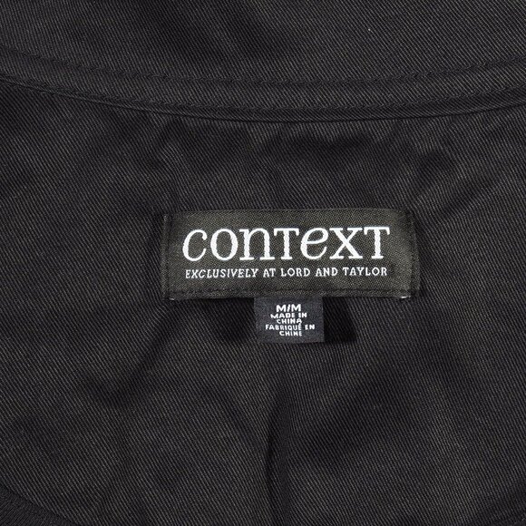 Context Womens Jacket Size S Floral Embroidered Nehru Black Pink Orange Silver - Picture 8 of 9